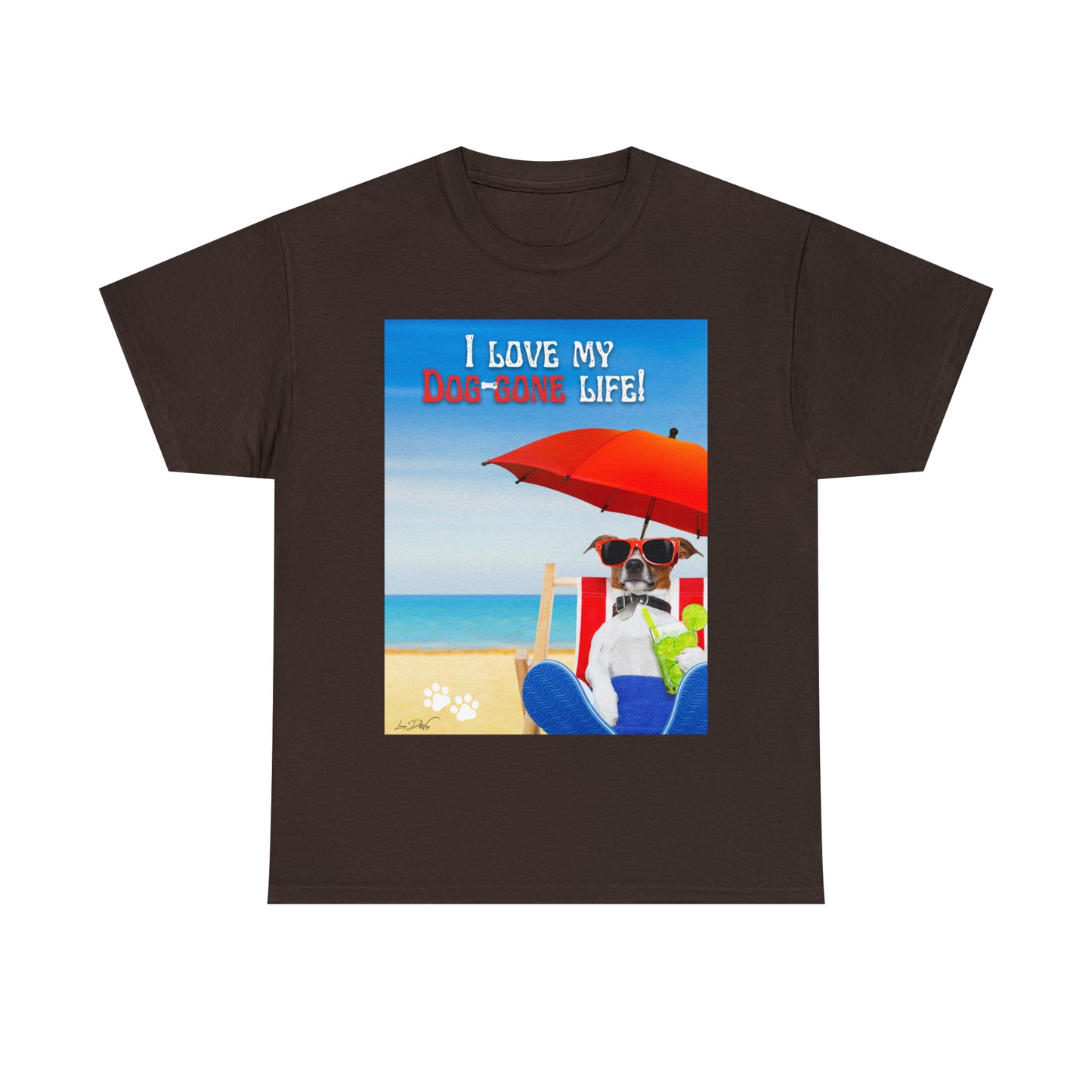 Men's (I Love My Dog-Gone Life) Heavy Cotton Tee