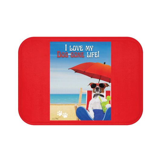 Bath Mat (I Love my Dog-Gone Life)