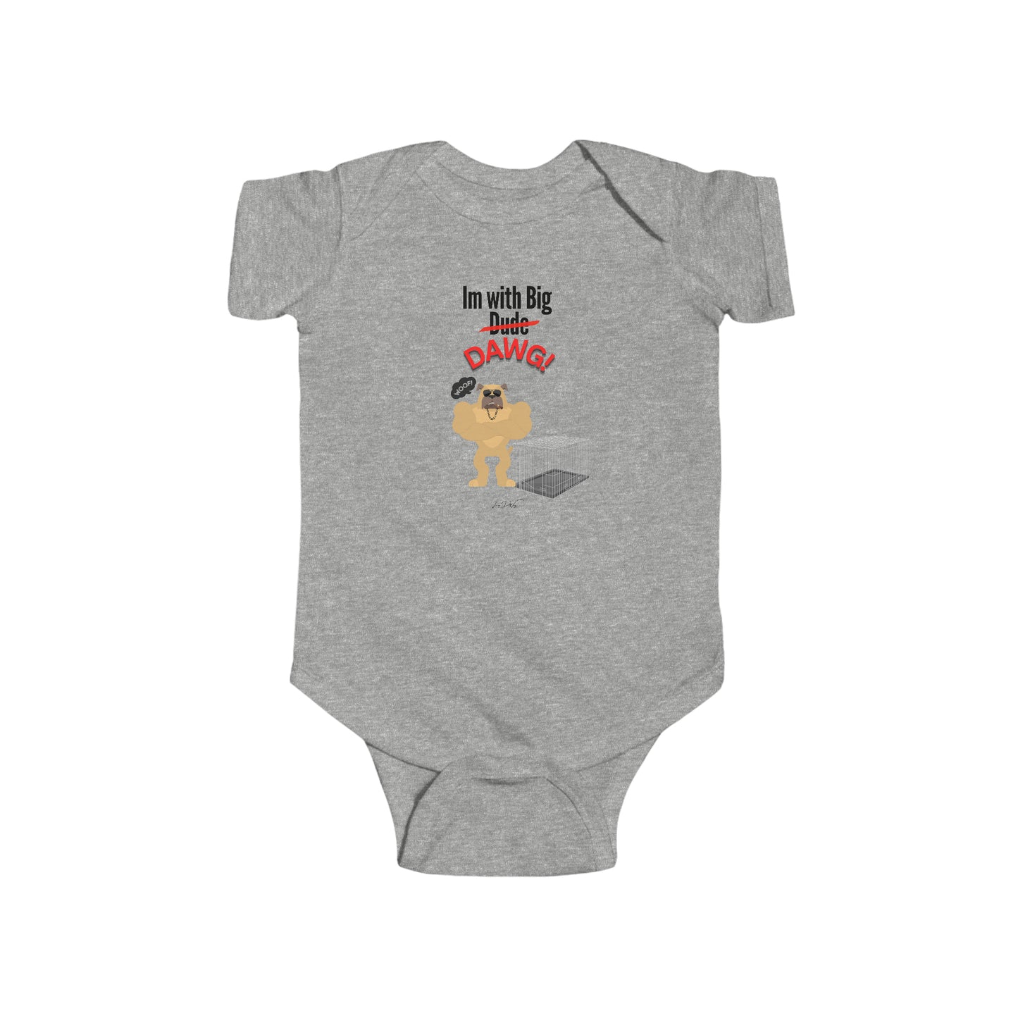 Infant (Im With Big Dawg) Jersey Bodysuit