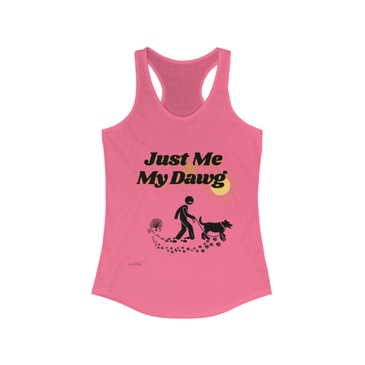 Women's (Just Me & My Dog) Racerbank Tank
