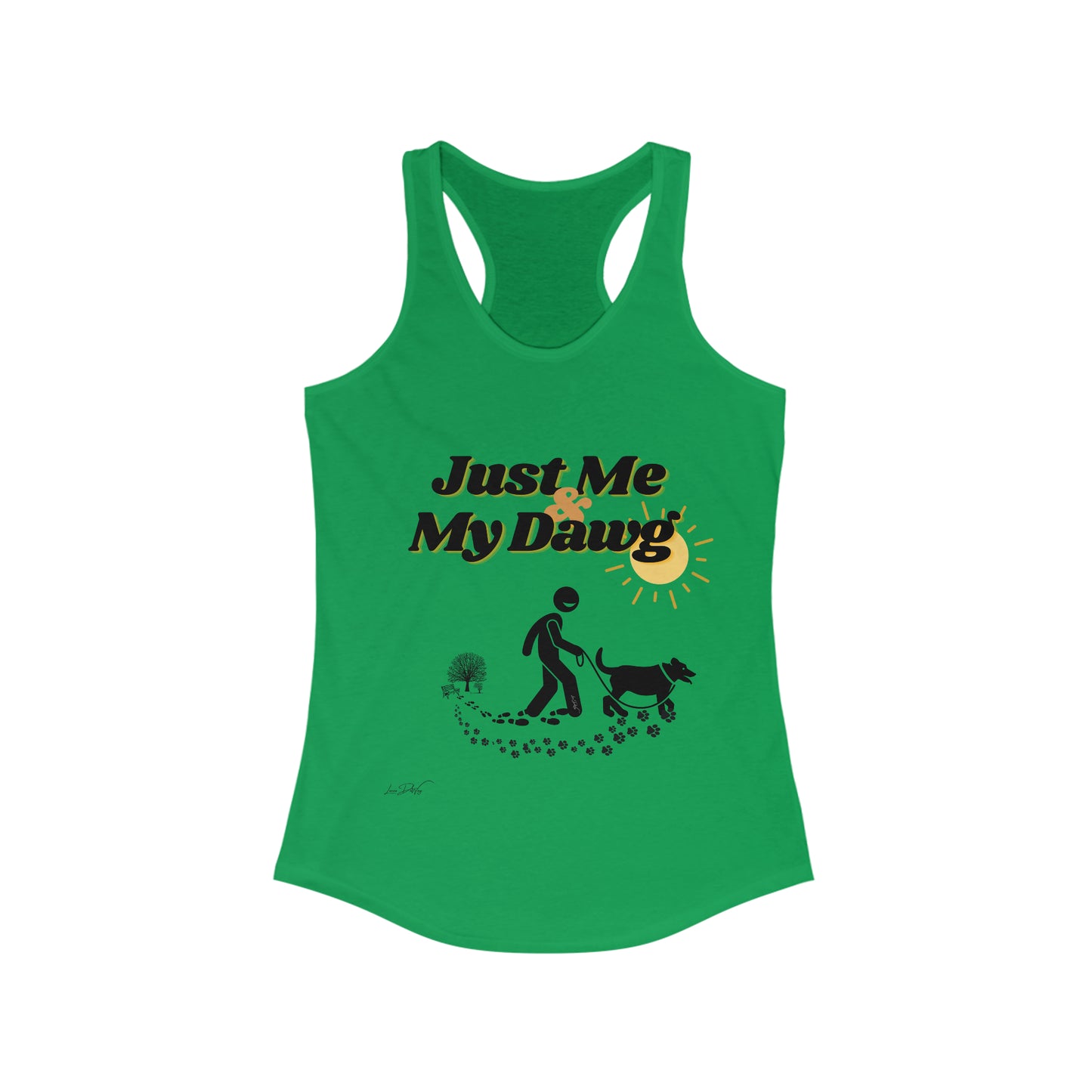 Women's (Just Me & My Dog) Racerbank Tank