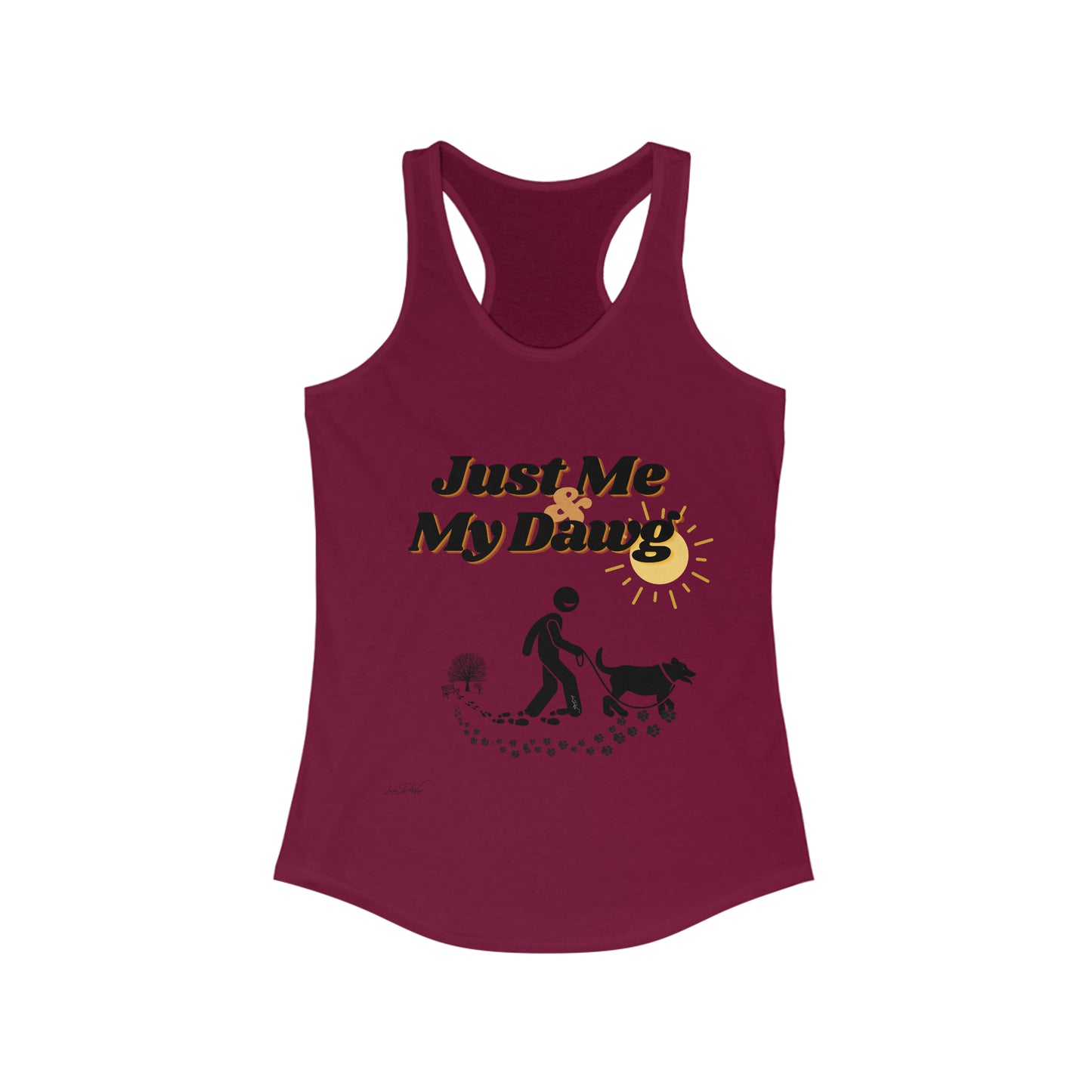 Women's (Just Me & My Dog) Racerbank Tank