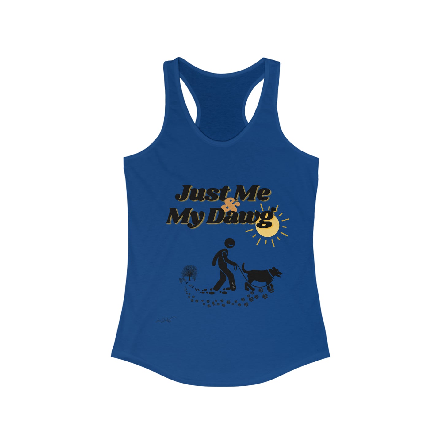 Women's (Just Me & My Dog) Racerbank Tank