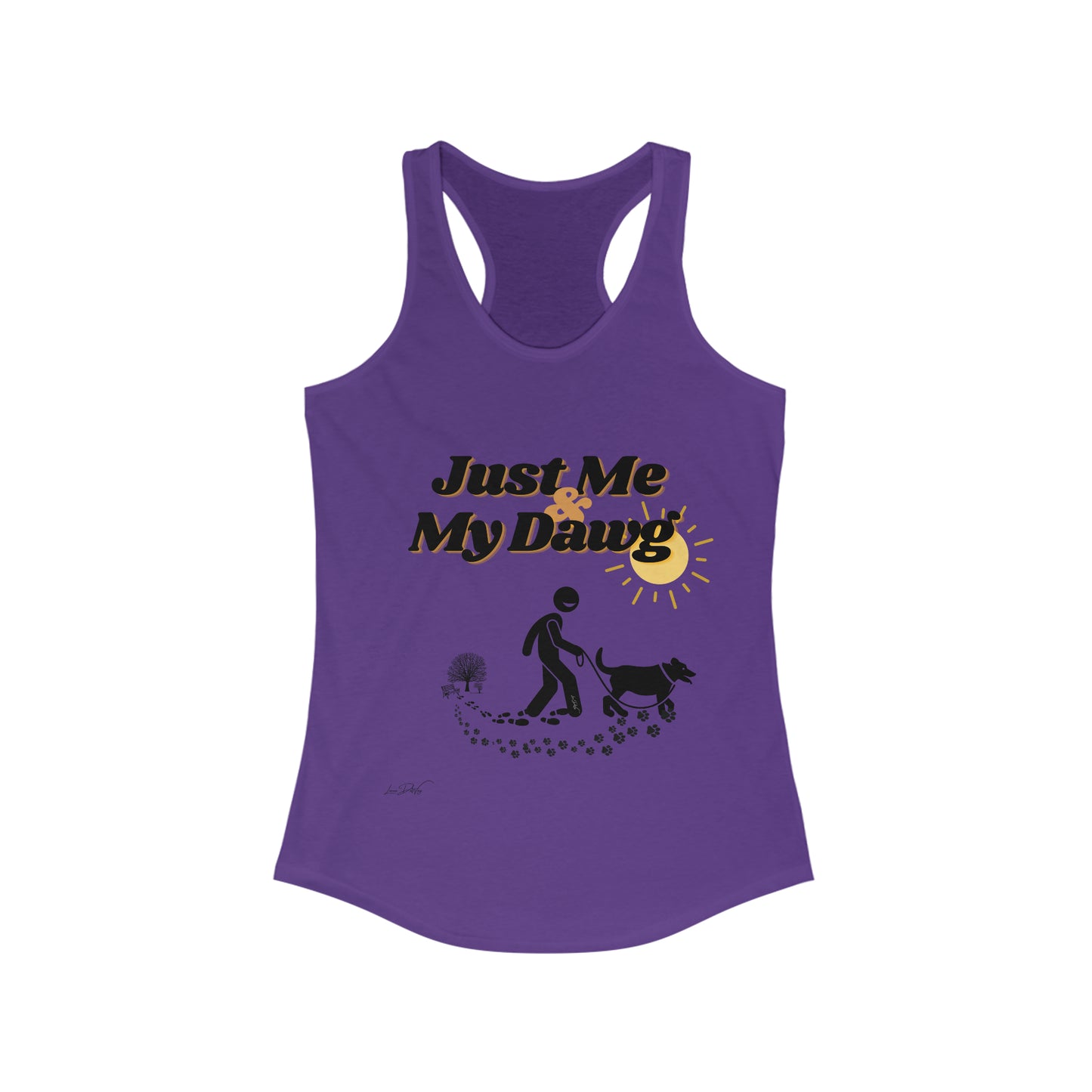 Women's (Just Me & My Dog) Racerbank Tank