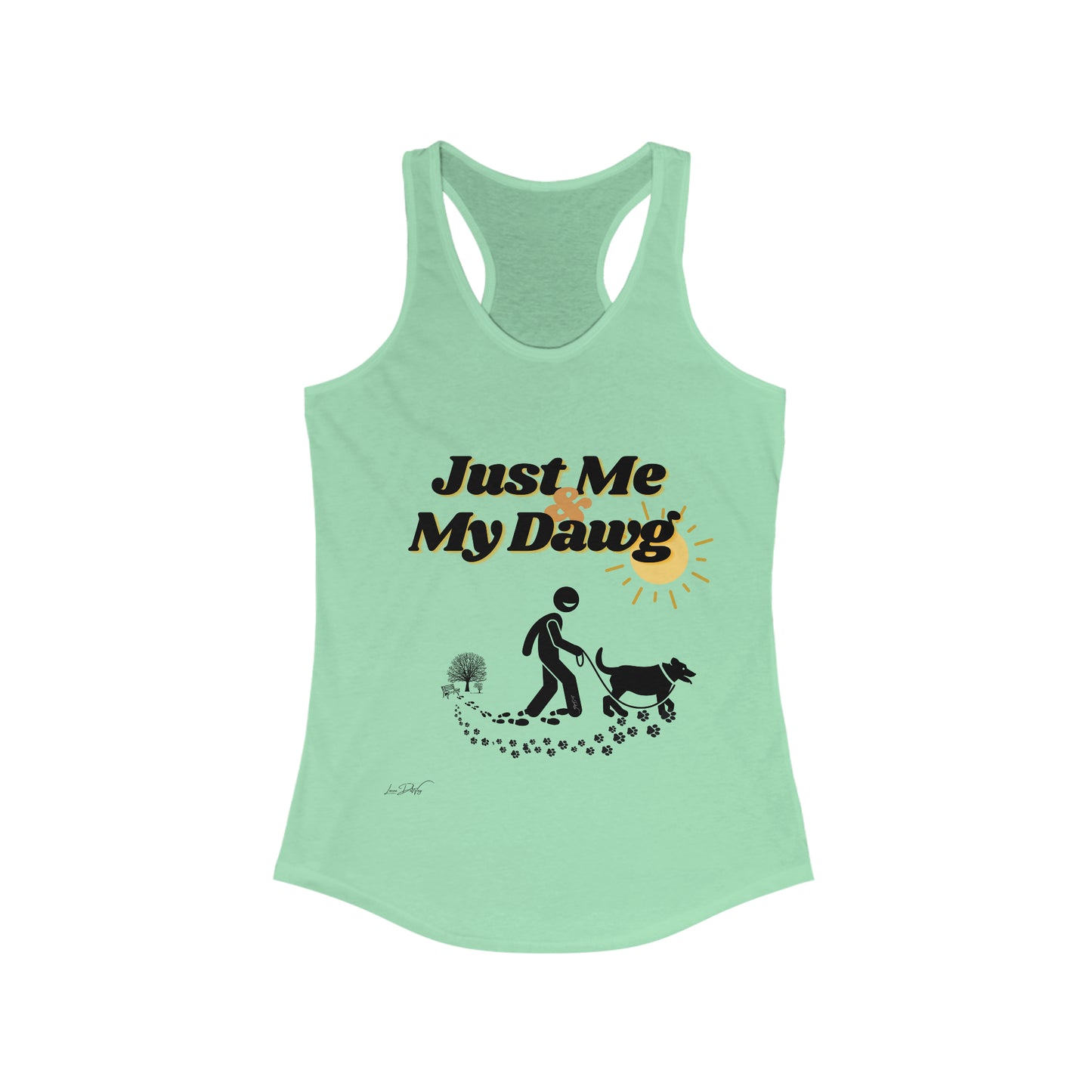 Women's (Just Me & My Dog) Racerbank Tank