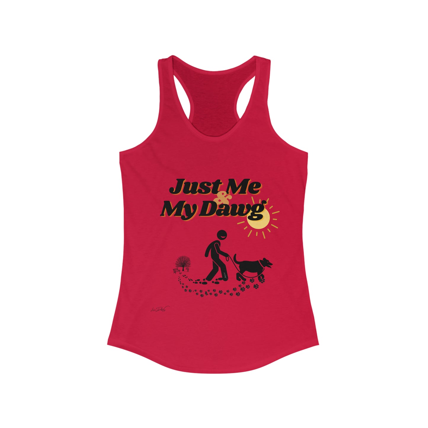 Women's (Just Me & My Dog) Racerbank Tank