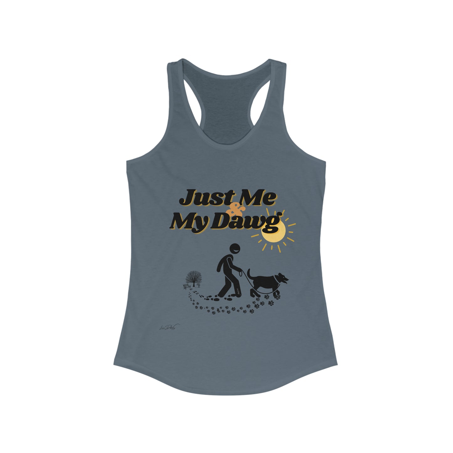 Women's (Just Me & My Dog) Racerbank Tank
