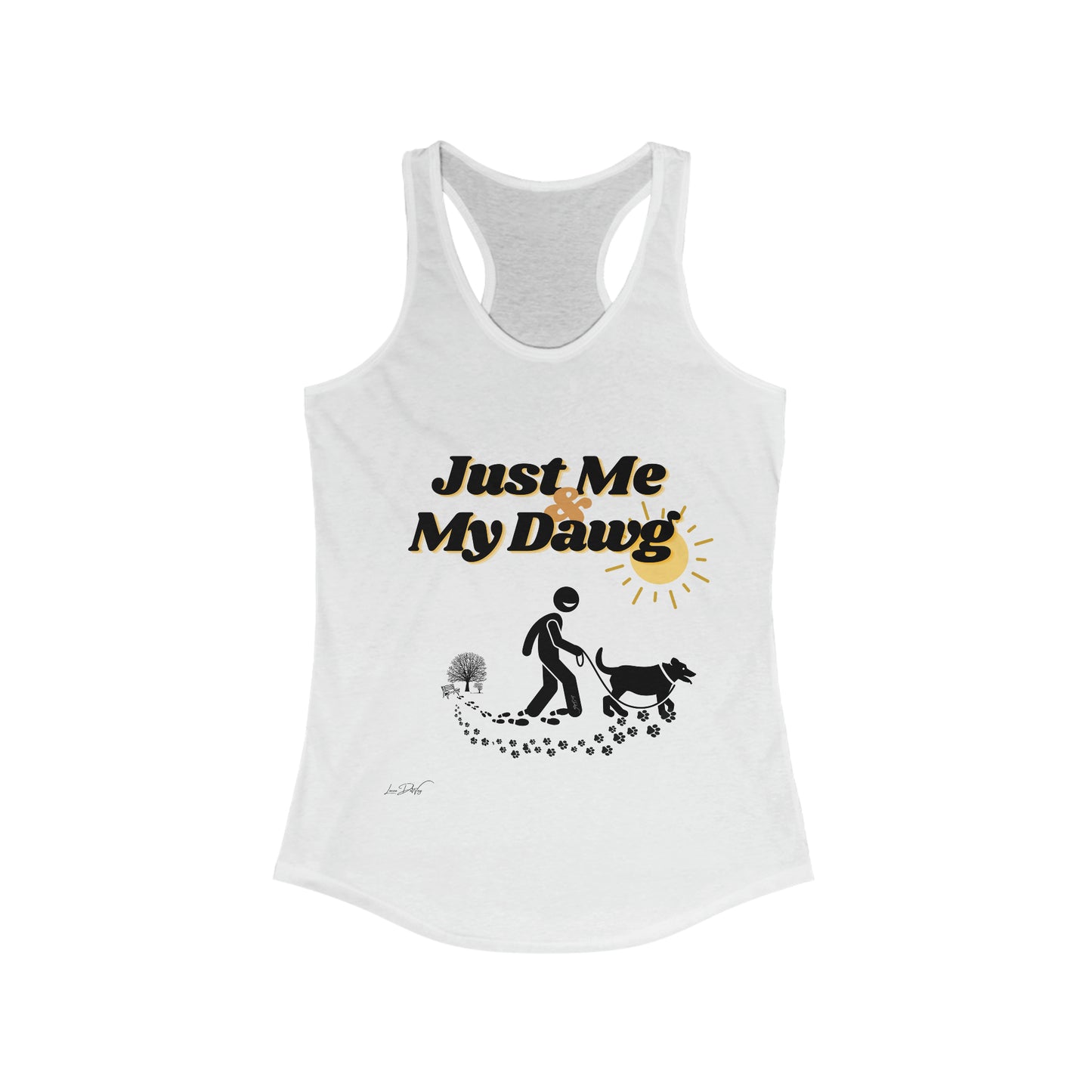 Women's (Just Me & My Dog) Racerbank Tank