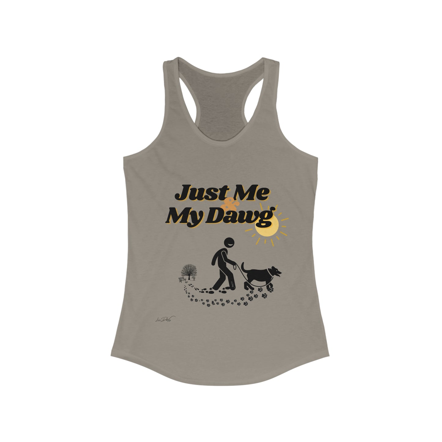 Women's (Just Me & My Dog) Racerbank Tank
