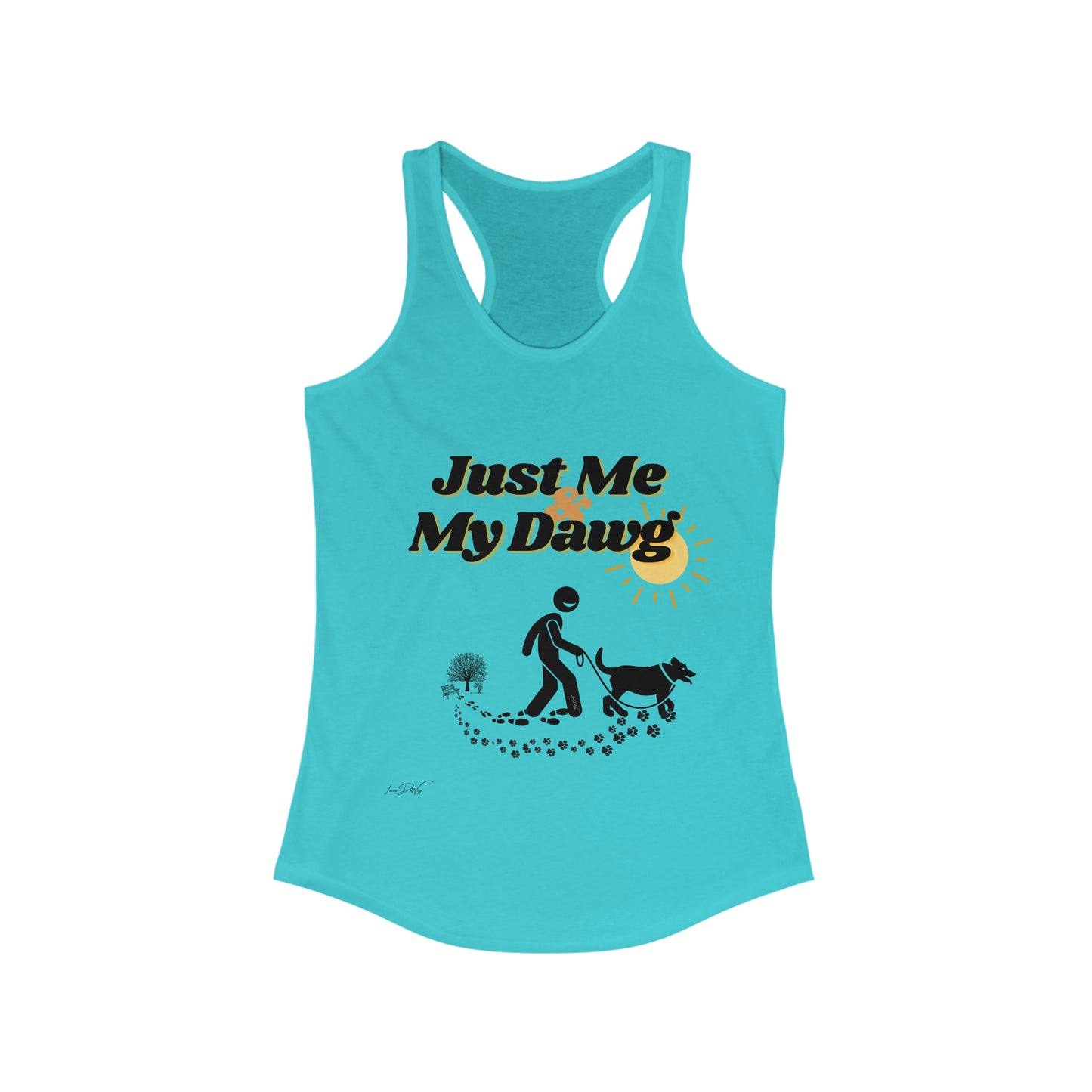 Women's (Just Me & My Dog) Racerbank Tank
