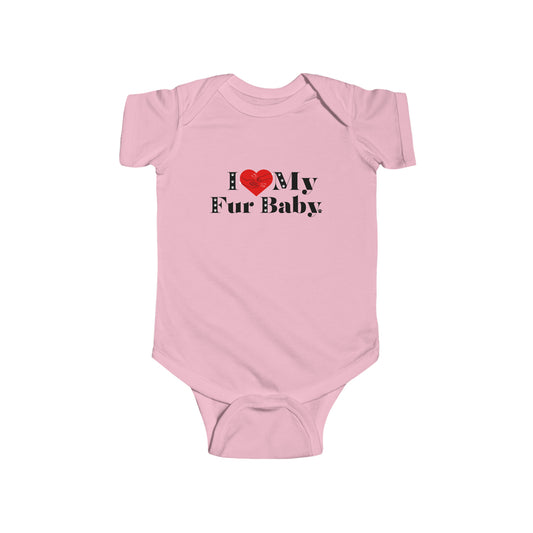 Infant (I Love My Fur Baby) Jersey Bodysuit