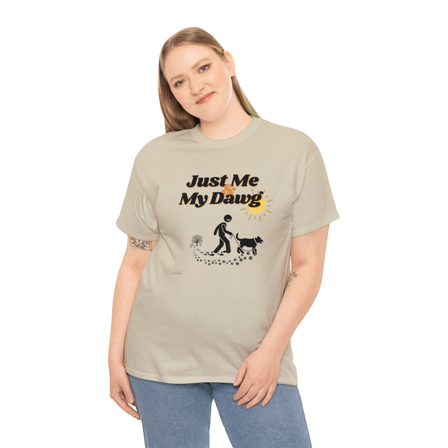 Women's (Just Me & My Dawg) Cotton Tee