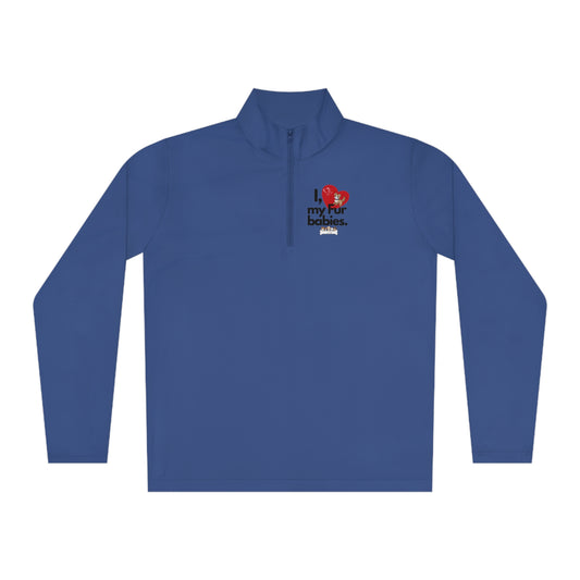 Men's (I Love My Fur Baby) Quarter-Zip Pullover