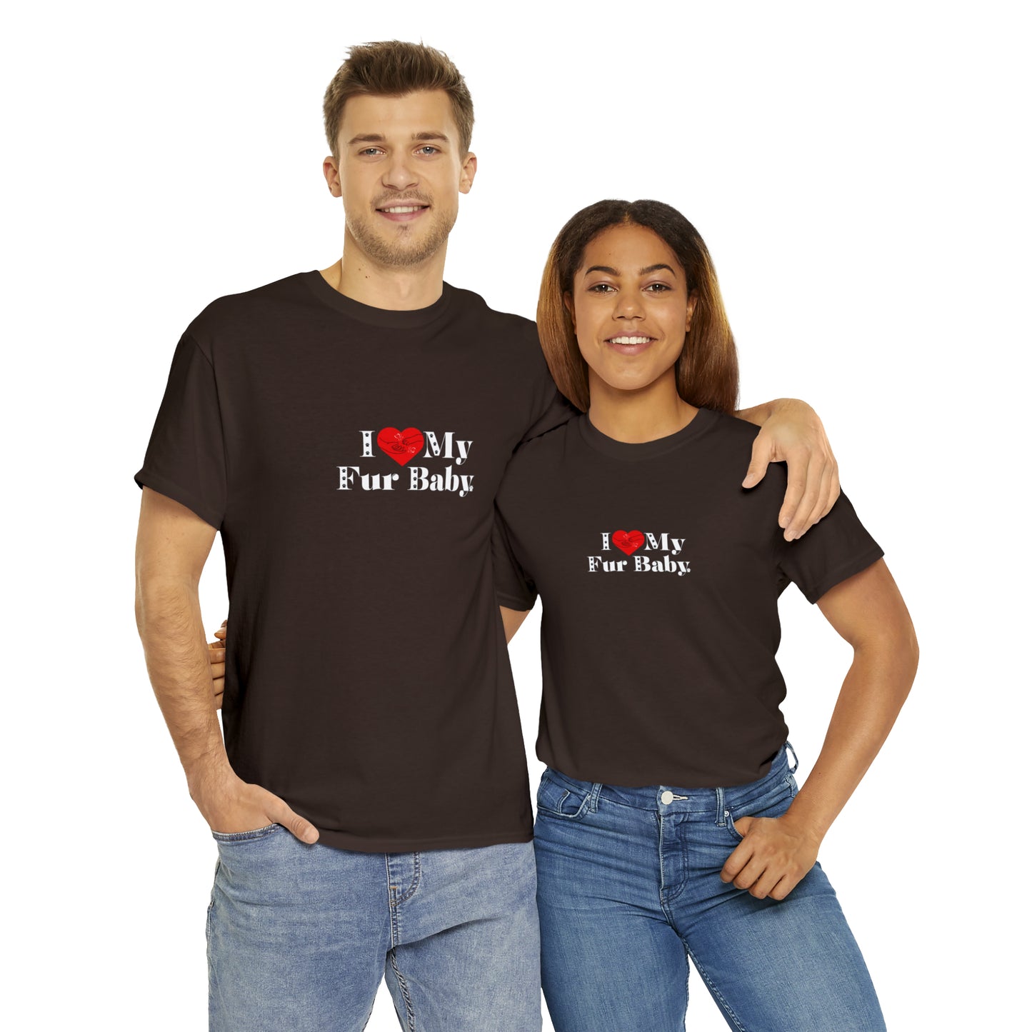 Men's (I Love My Fur Baby) Cotton Tee