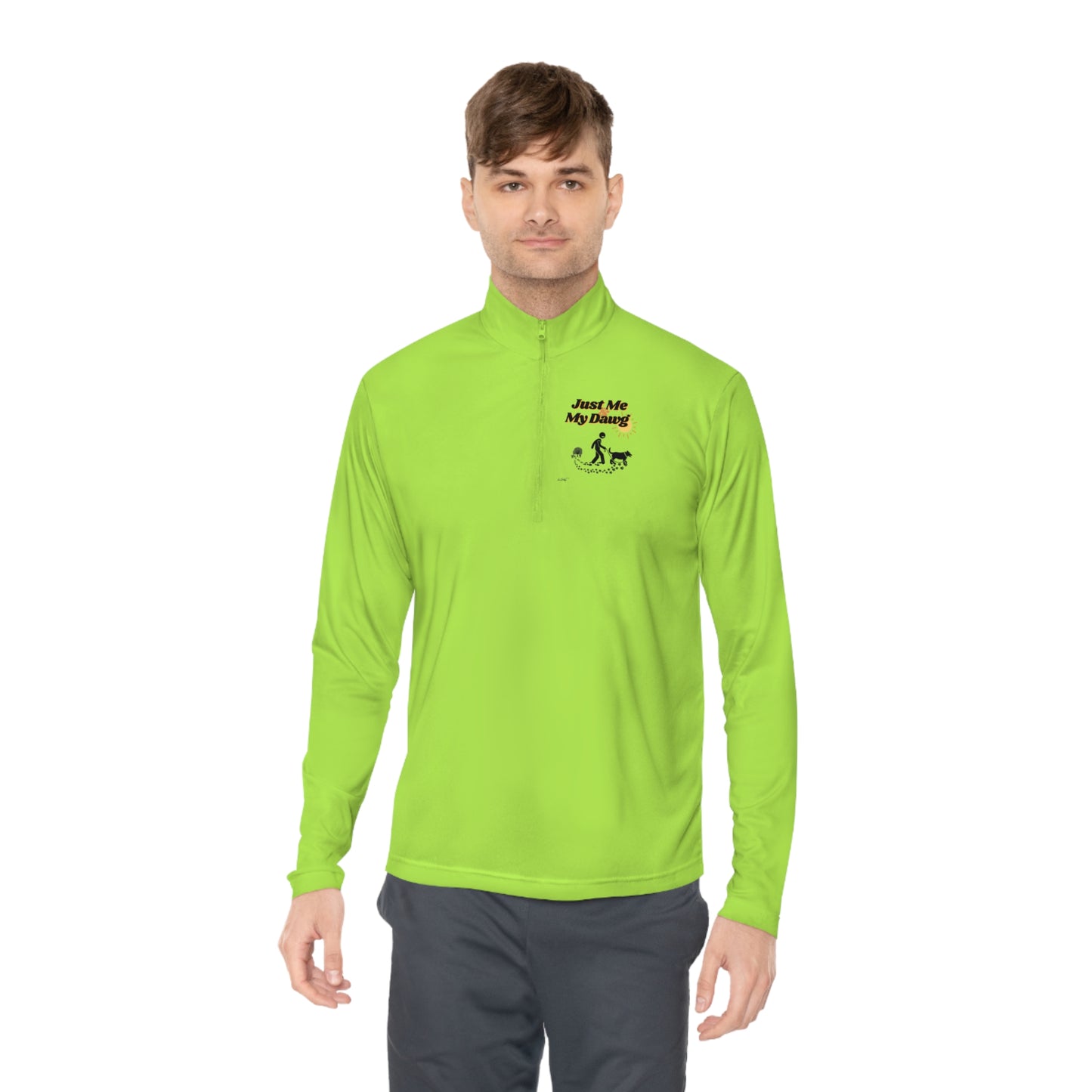Men's (Just Me & My Dawg) Quarter-Zip Pullover