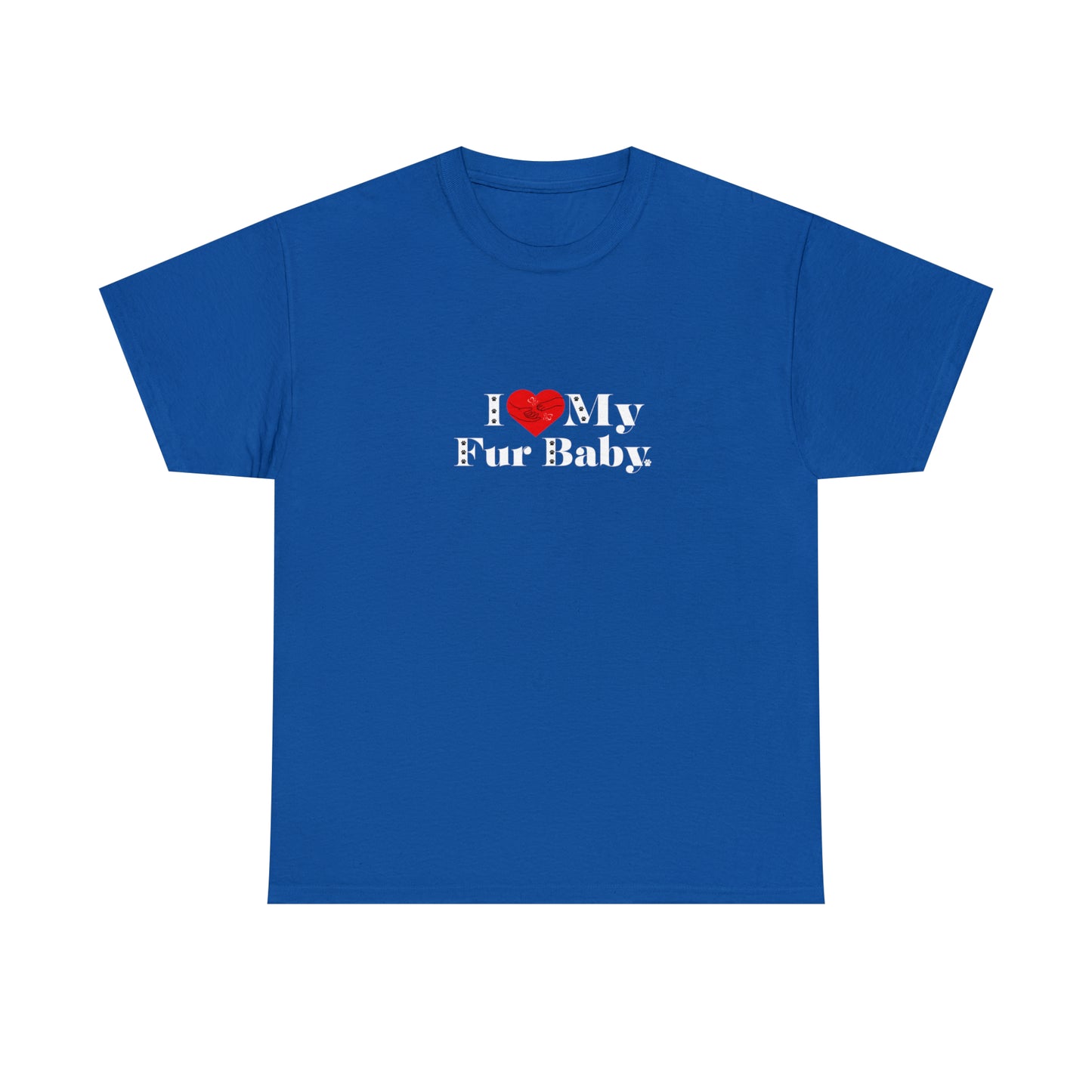 Men's (I Love My Fur Baby) Cotton Tee