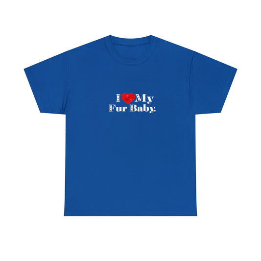 Men's (I Love My Fur Baby) Cotton Tee
