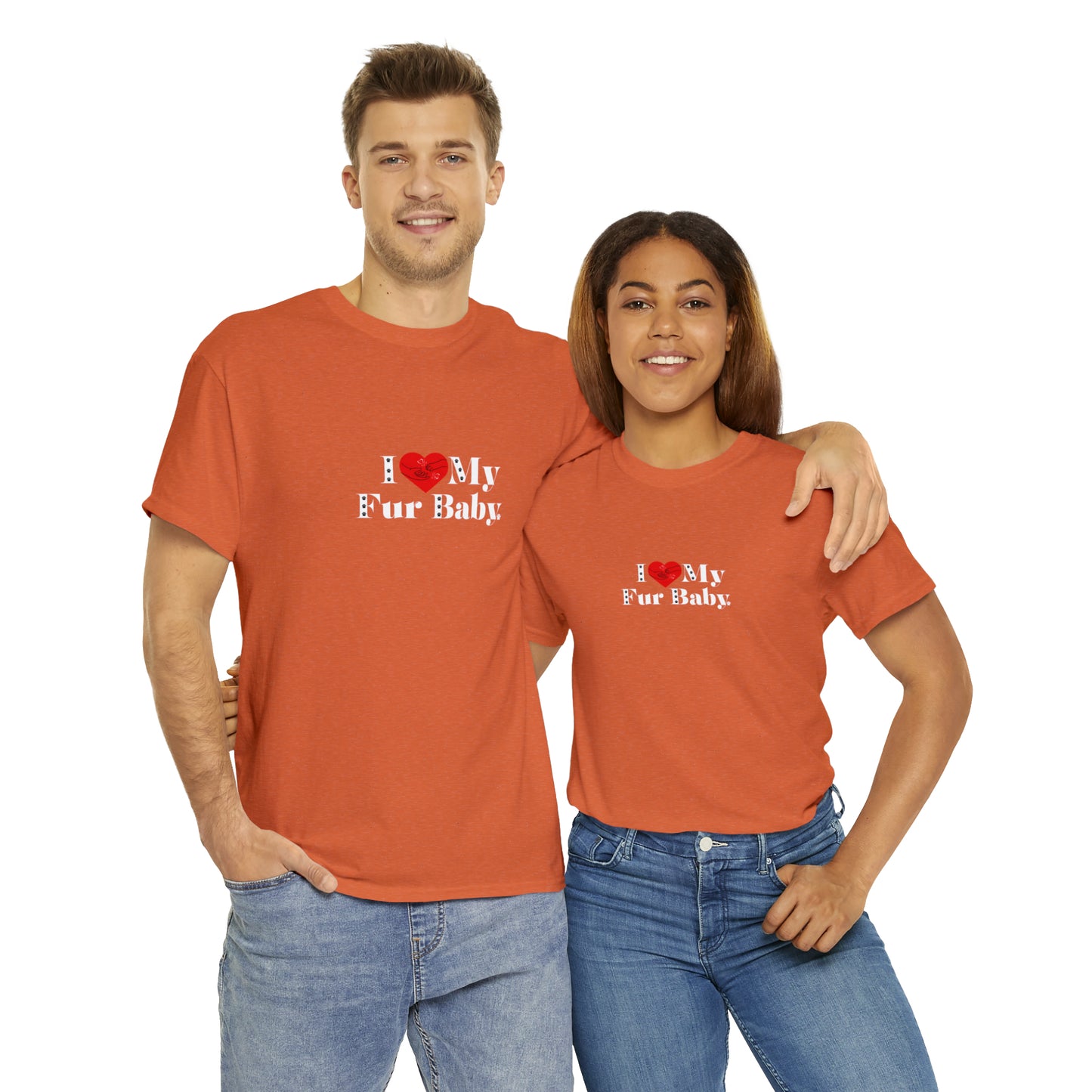 Men's (I Love My Fur Baby) Cotton Tee