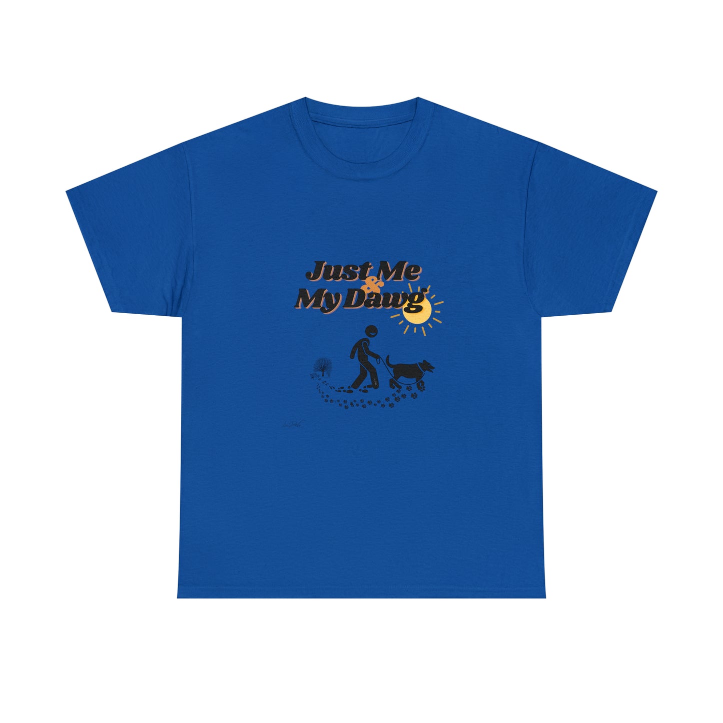 Men's (Just Me & My Dawg) Heavy Cotton Tee