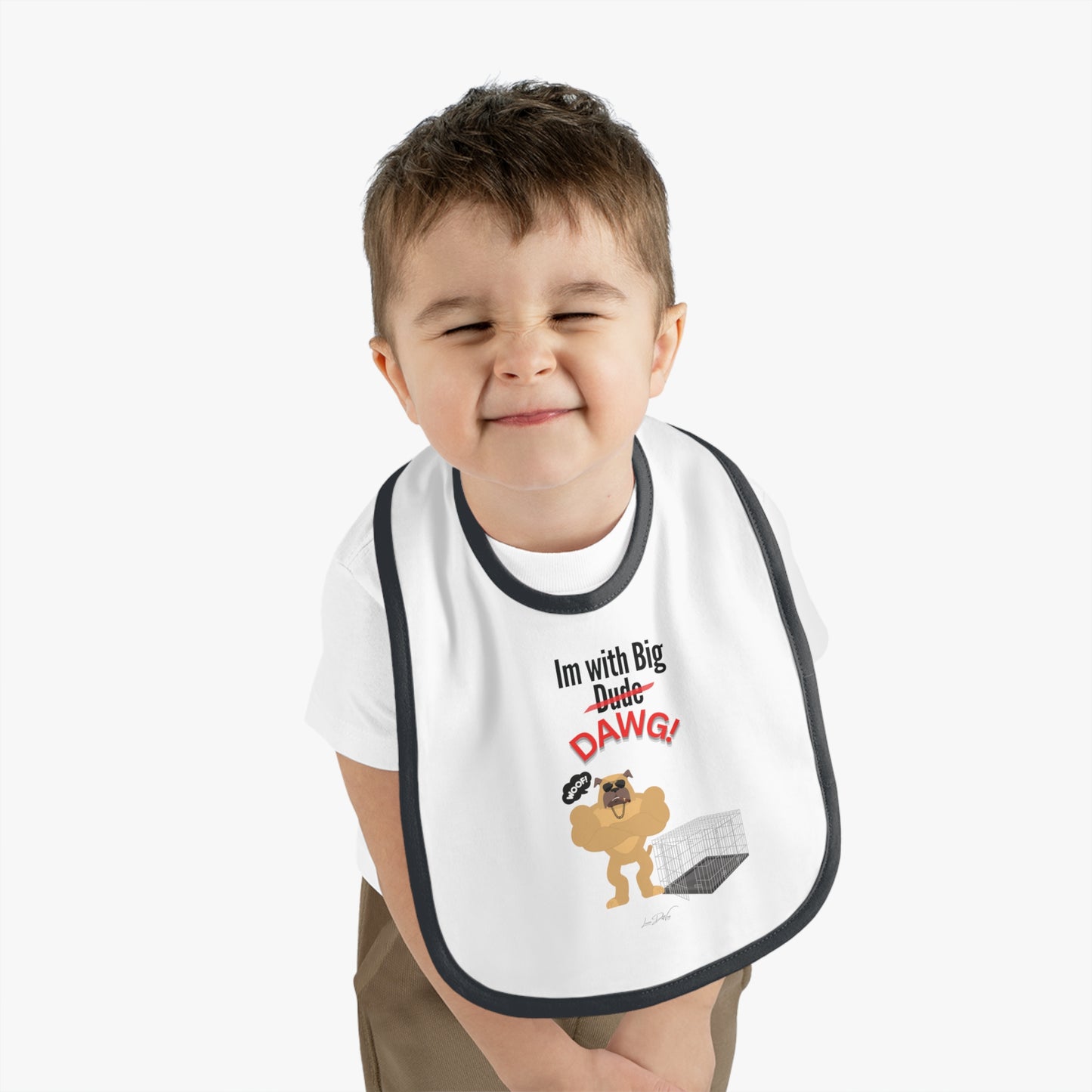 Baby (Im With Big Dawg) Jersey Bib
