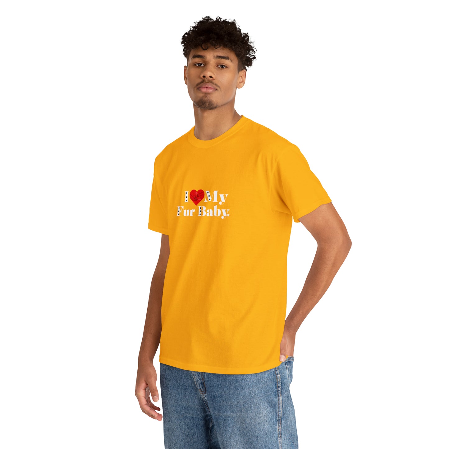 Men's (I Love My Fur Baby) Cotton Tee