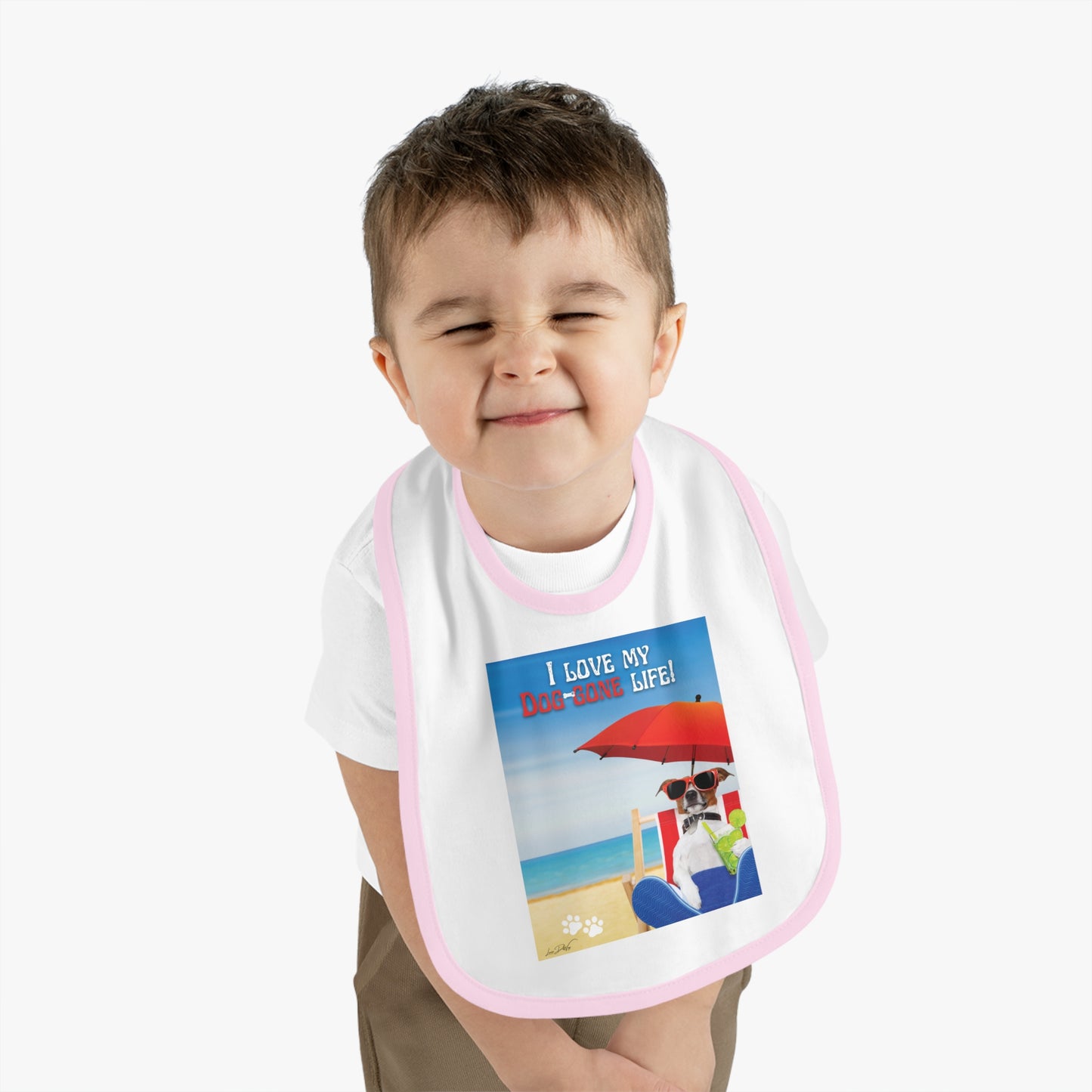 Baby (I Love My Dog-Gone Life) Jersey Bib