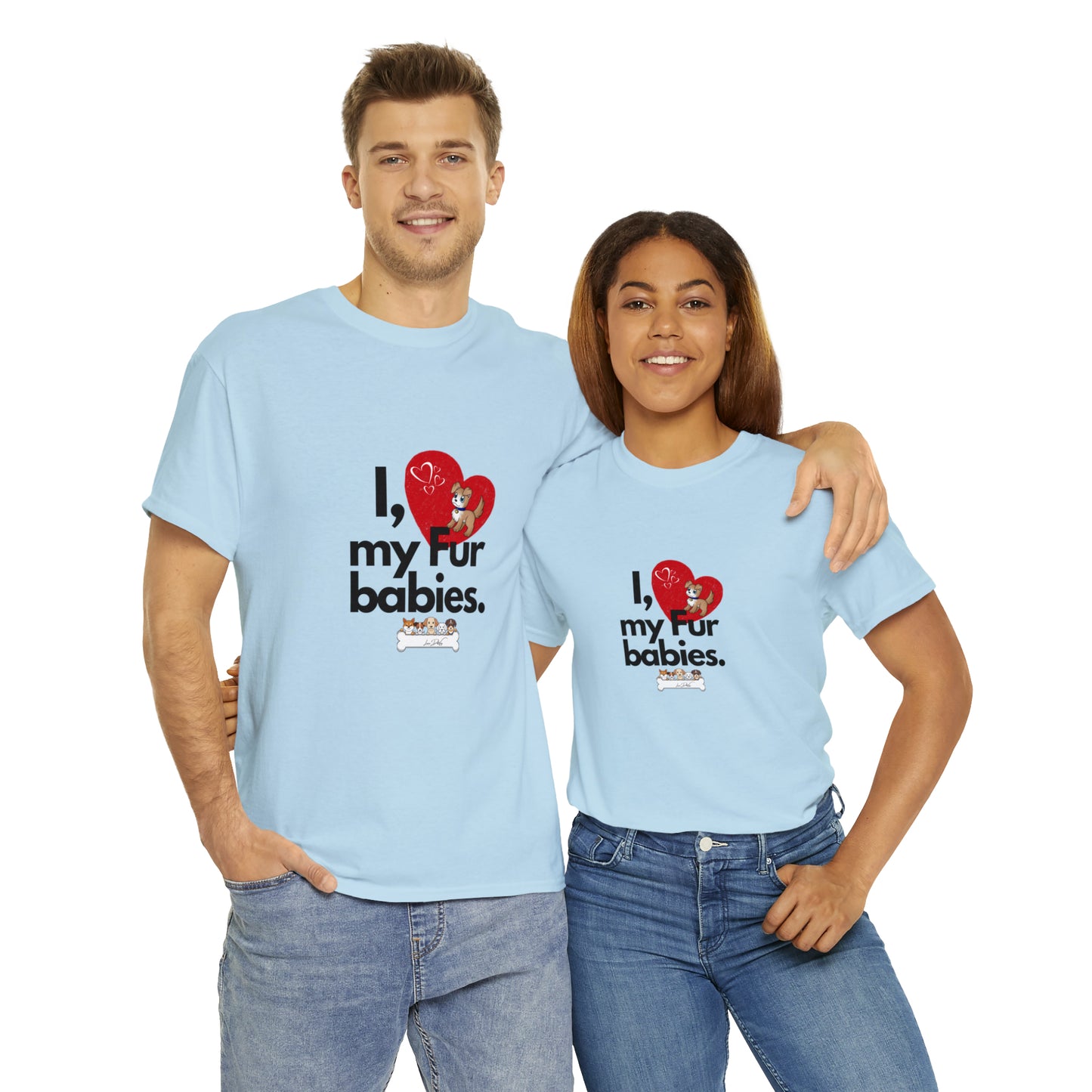 Men's (I Love My Fur Babies) Cotton Tee