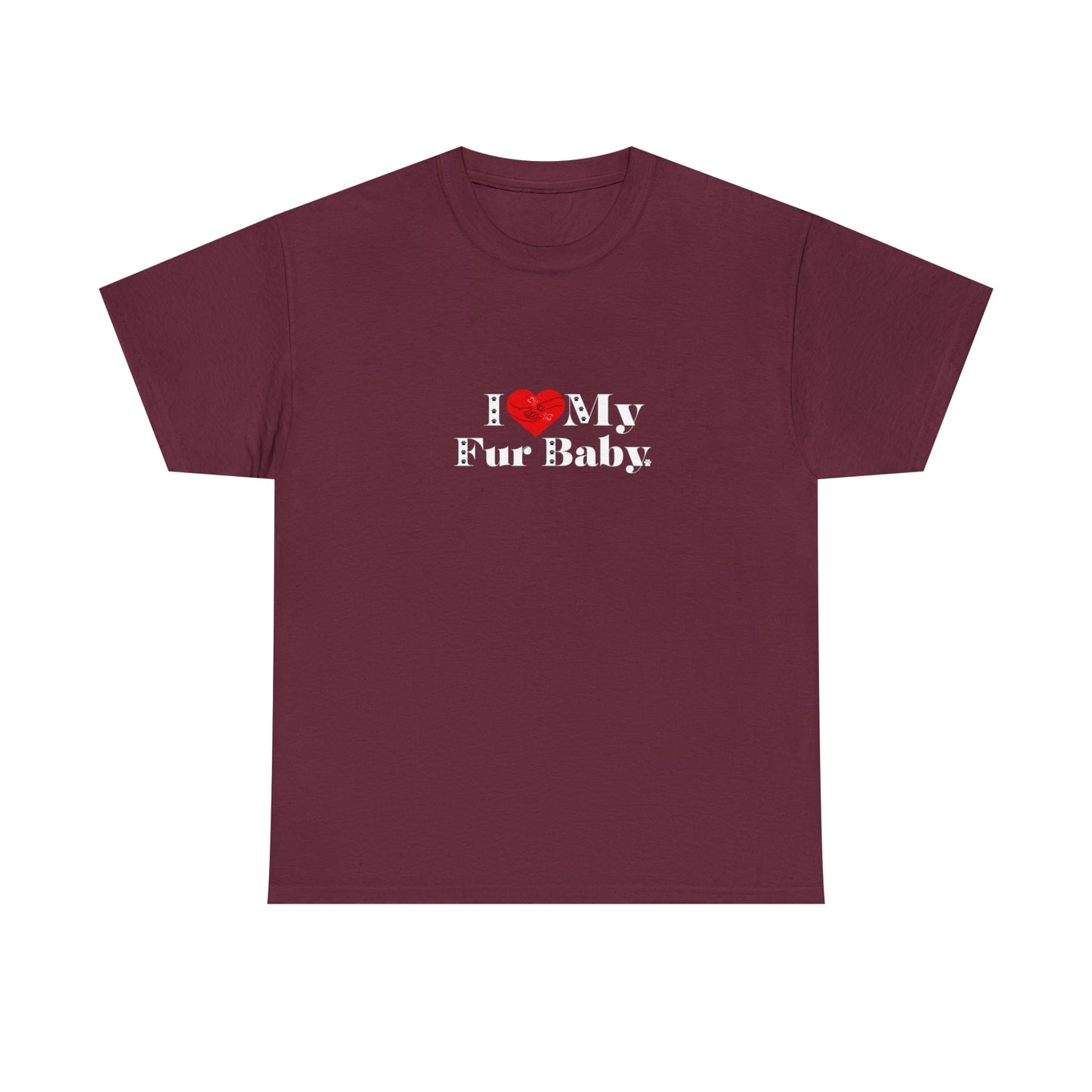 Men's (I Love My Fur Baby) Cotton Tee