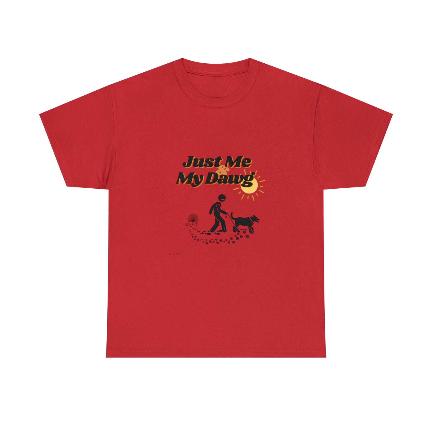 Men's (Just Me & My Dawg) Heavy Cotton Tee