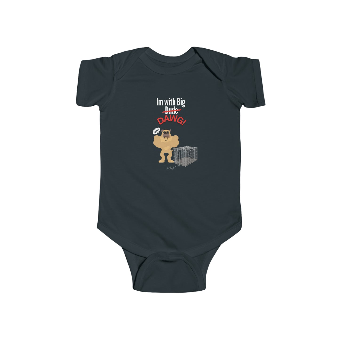 Infant (Im With Big Dawg) Jersey Bodysuit