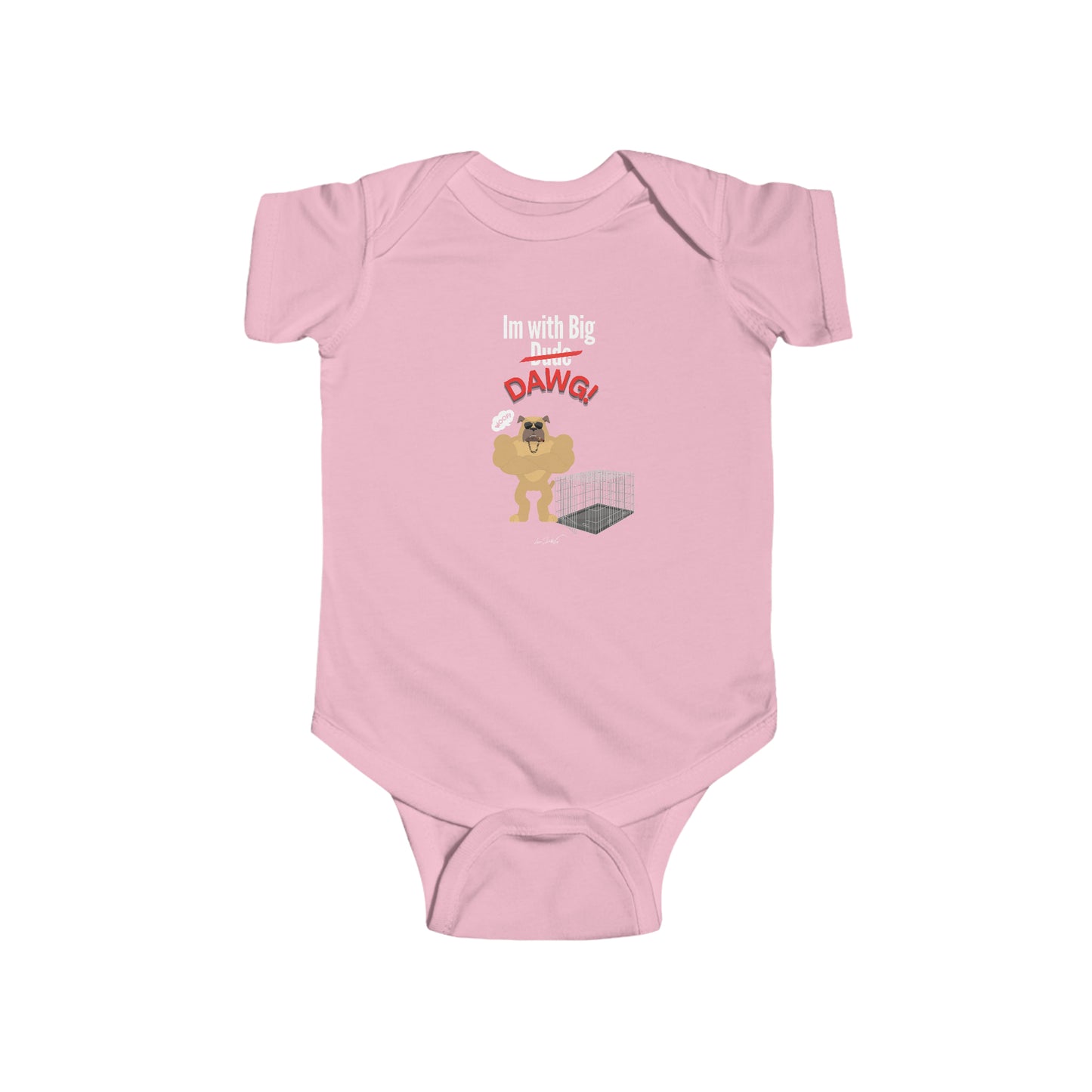 Infant (Im With Big Dawg) Jersey Bodysuit