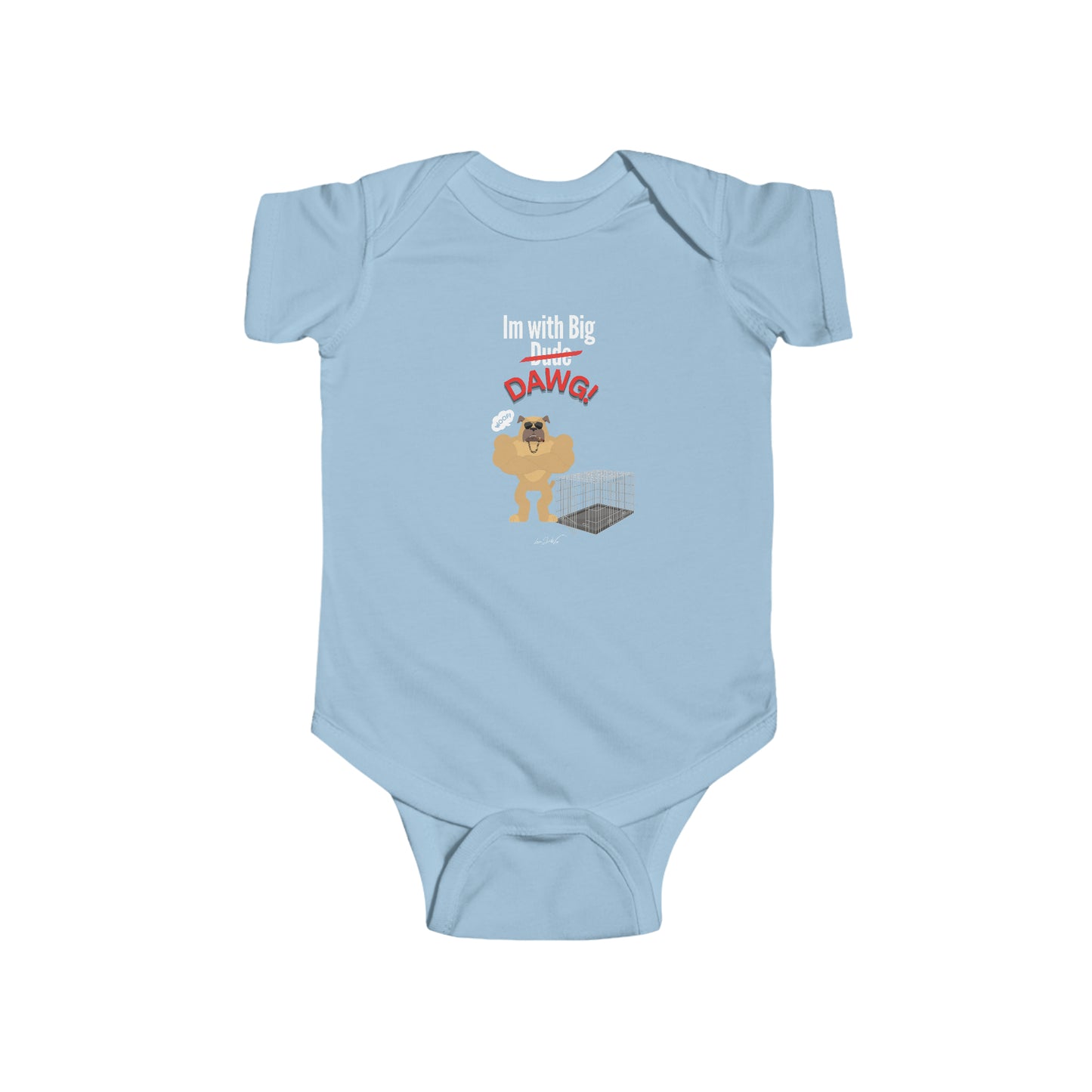 Infant (Im With Big Dawg) Jersey Bodysuit