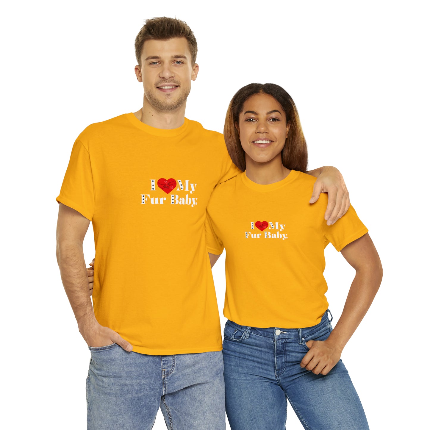 Men's (I Love My Fur Baby) Cotton Tee