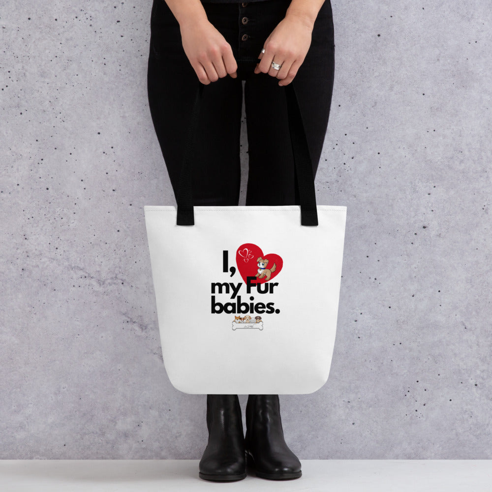 (I Love My Fur Baby) Tote bag