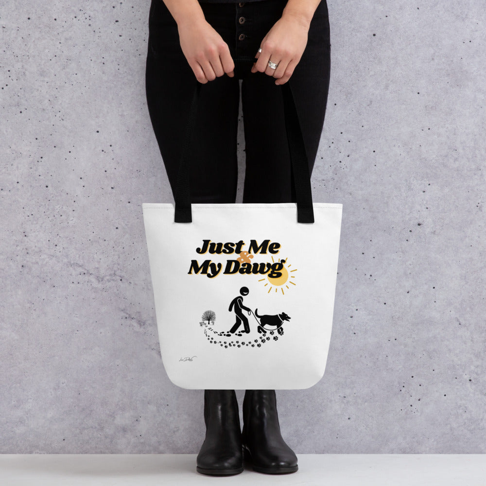 (Just Me & My Dawg) Tote bag
