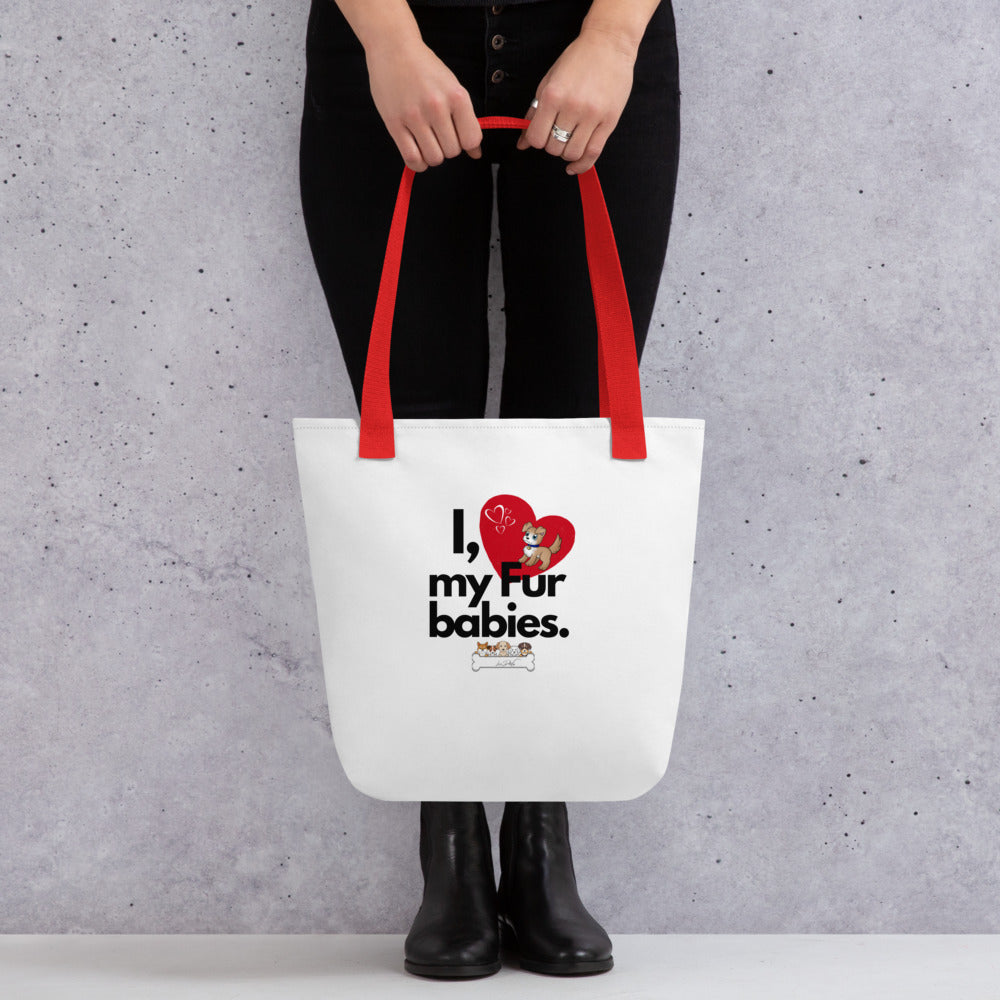 (I Love My Fur Baby) Tote bag