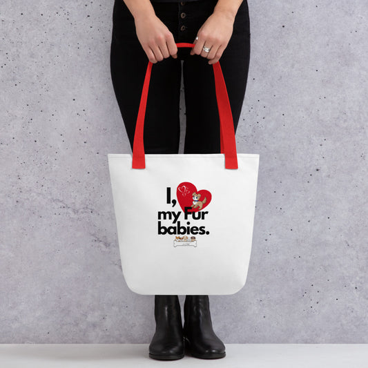 (I Love My Fur Baby) Tote bag