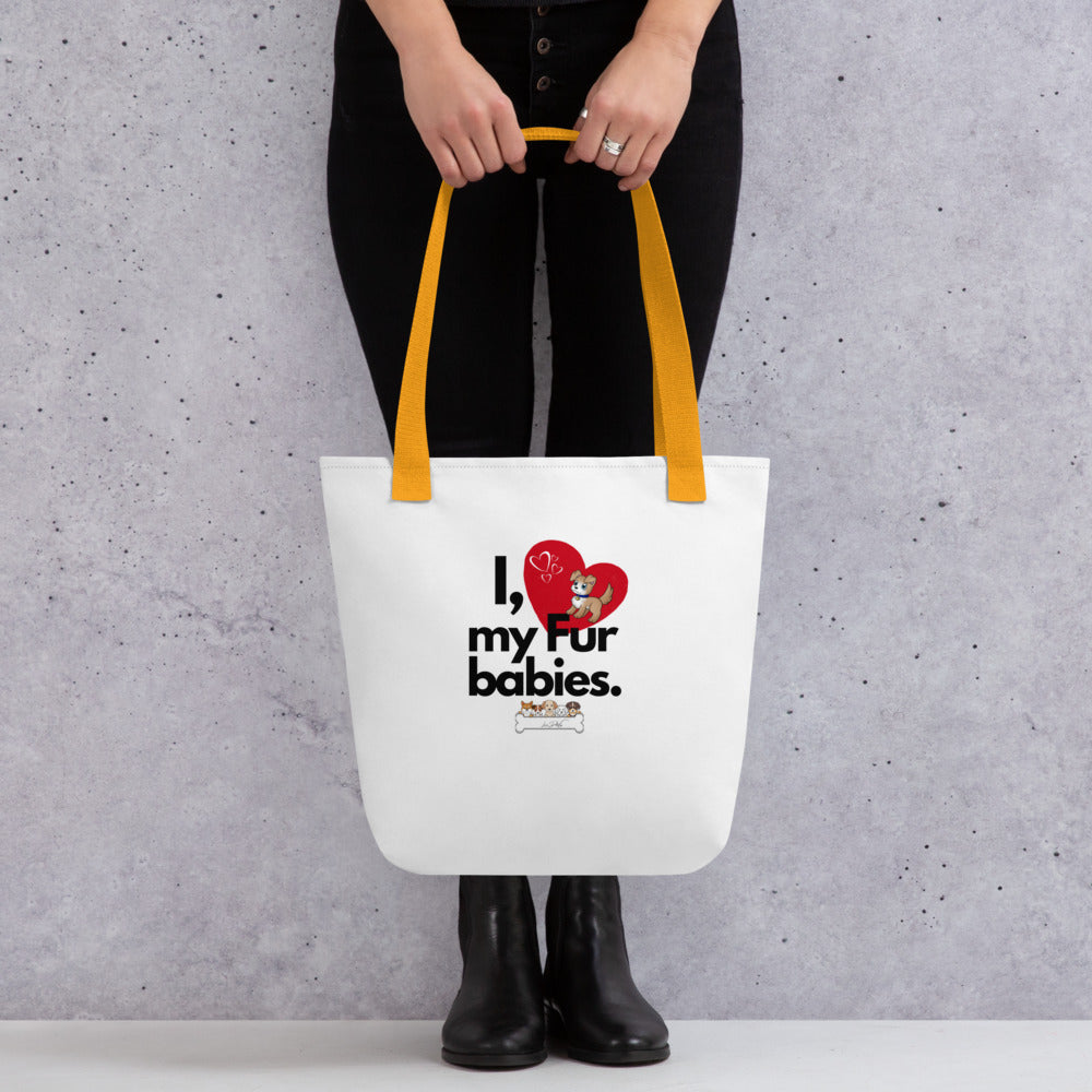 (I Love My Fur Baby) Tote bag