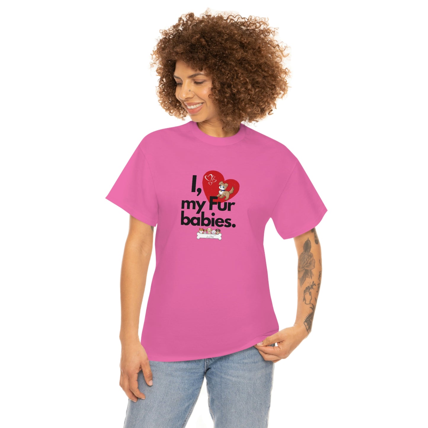 Women's (I Love My Fur Babies) Cotton Tee