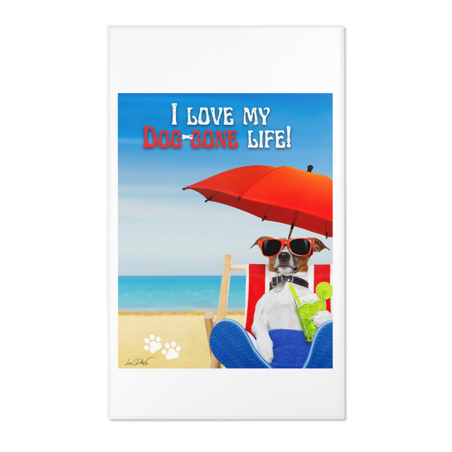Area Rug (I Love my Dog-Gone Life)