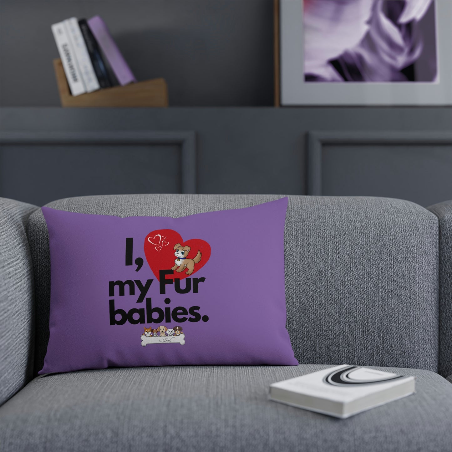 Comfy Pillow (I Love My Fur Babies)