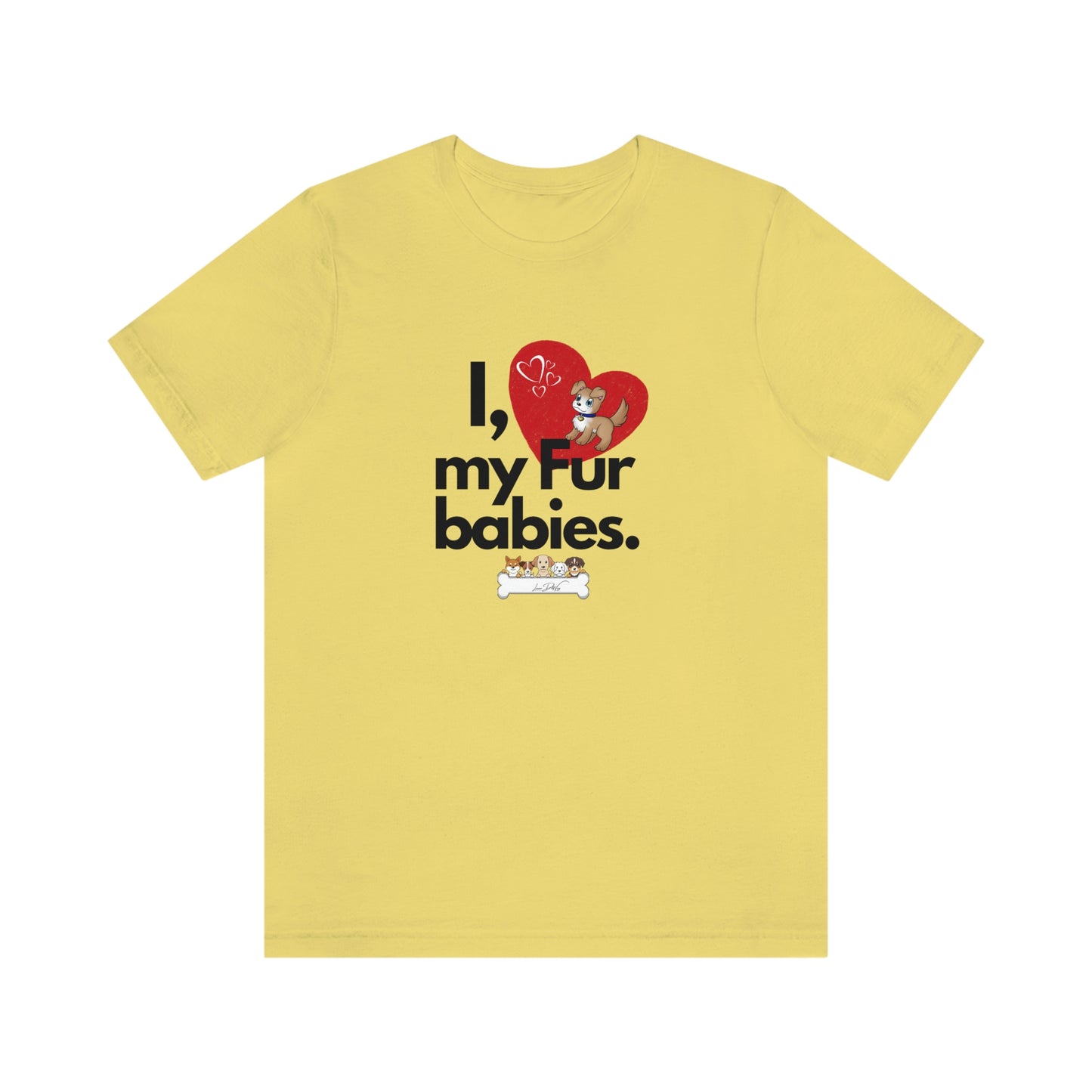 Women's (I Love My Fur babies) Jersey Short Sleeve Tee