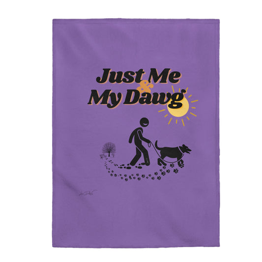Velveteen (Just Me & My Dawg) Plush Blanket
