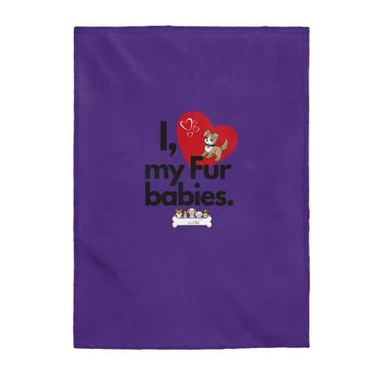 Velveteen (I Love my Fur babies) Plush Blanket