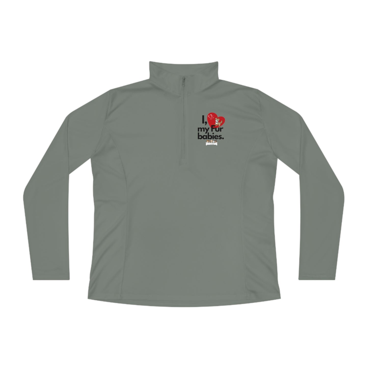 Women's (I Love My Fur babies) Quarter-Zip Pullover