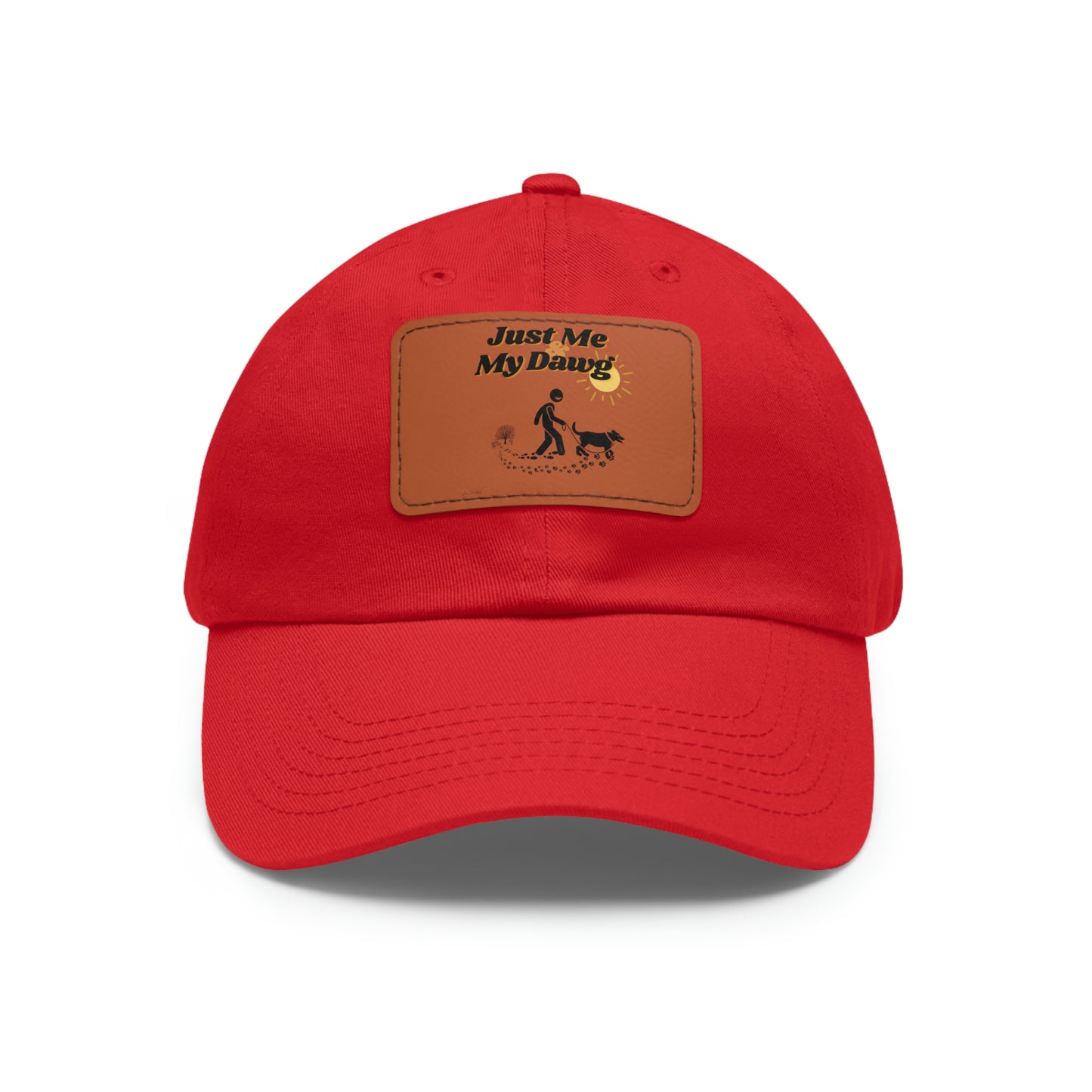 Leather Patch Hat (Just me and my Dawg)