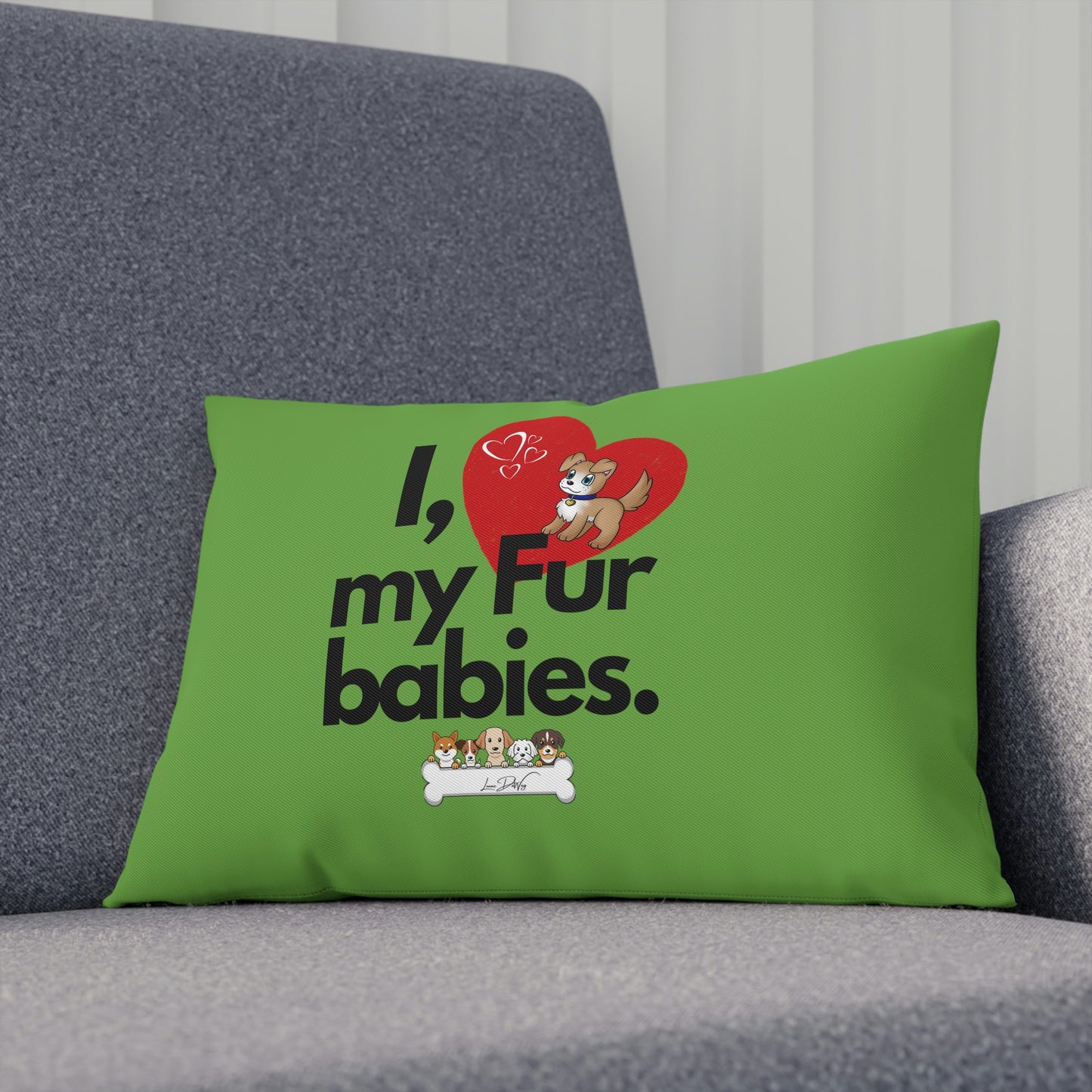 Comfy Pillow (I Love my Fur babies)