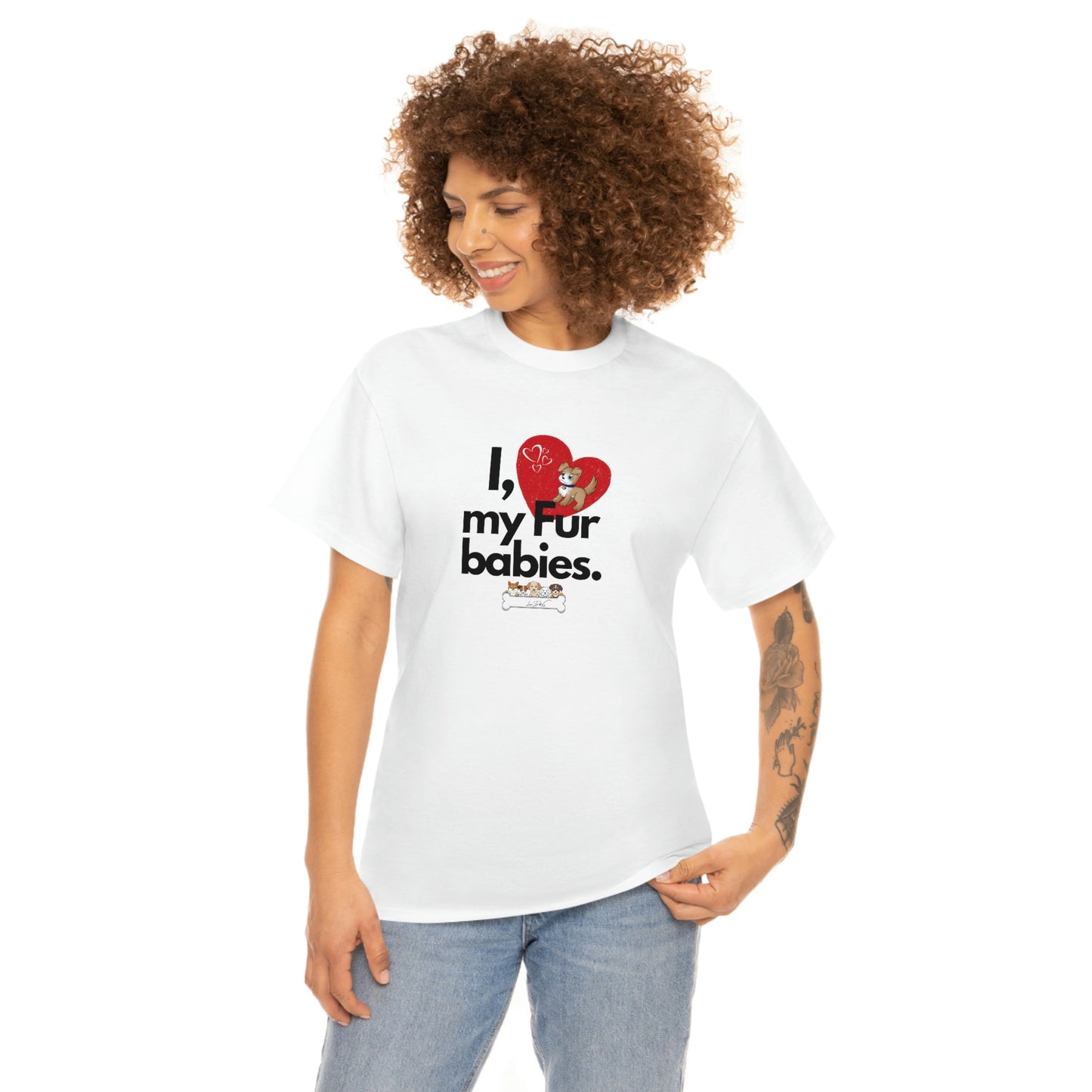 Women's (I Love My Fur Babies) Cotton Tee