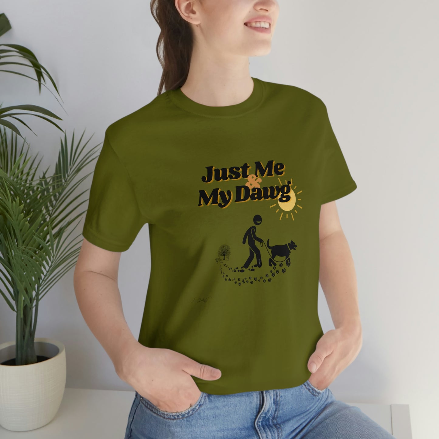 Women's (Just me & my Dog) Short Sleeve Tee