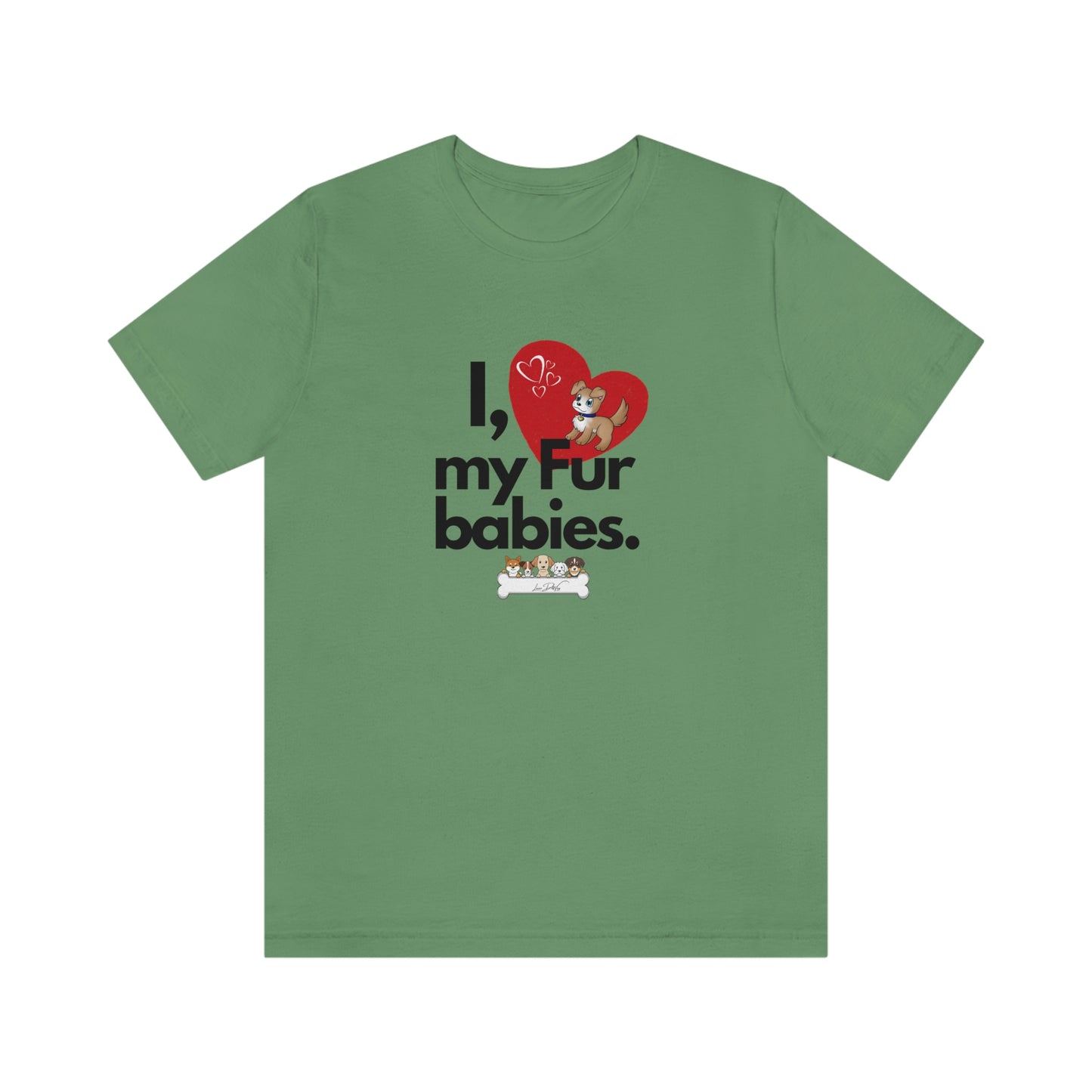 Women's (I Love My Fur babies) Jersey Short Sleeve Tee